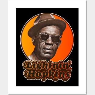 Retro Lightnin Hopkins Tribute Posters and Art